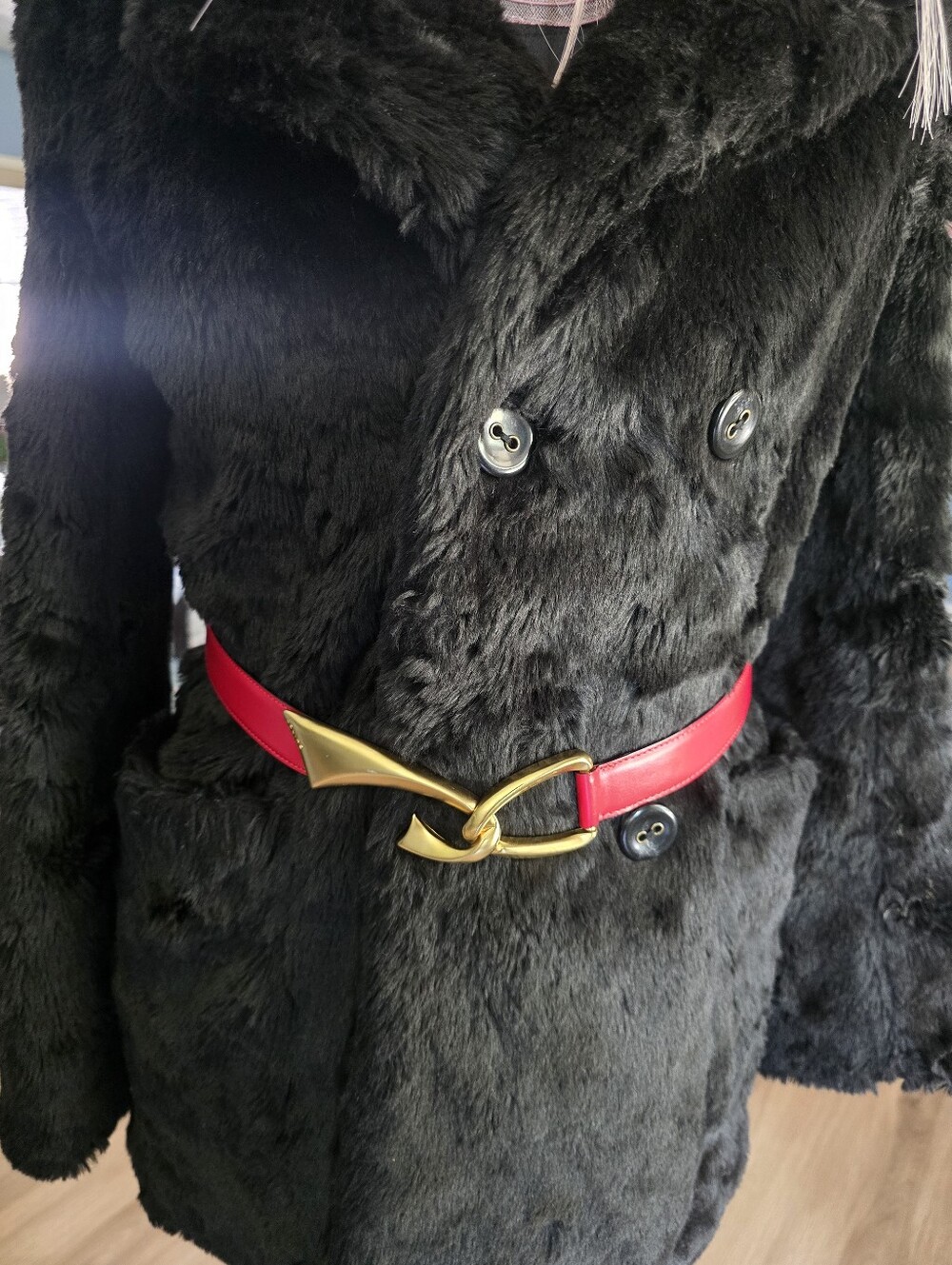 Authentic Celine Gold Knot/hook Buckle Belt